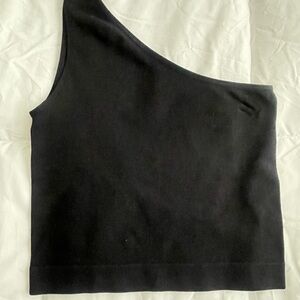 Primark Black Asymmetrical Sleeveless Tank Top